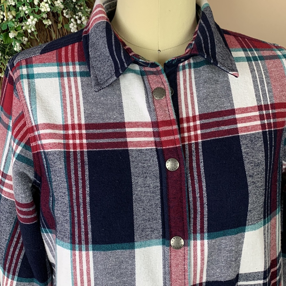 Orvis Women’s Plaid Flannel Size Medium - image 2